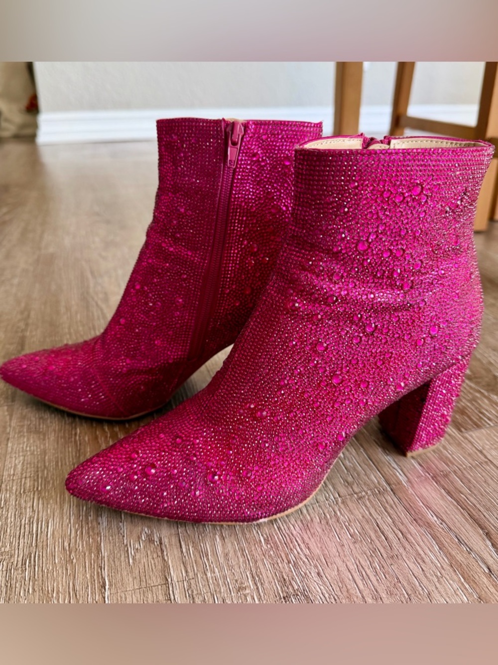Betsy Johnson Cady Rhinestone Ankle Boot - 8.5